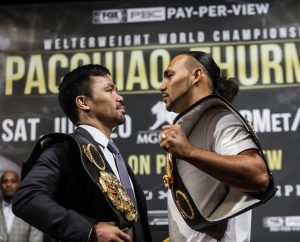 Both Pacquiao And Thurman Exude Confidence At NYC Press Conference