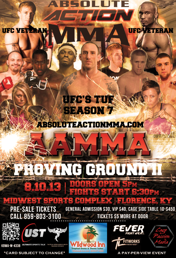 Absolute Action MMA Returns August 10th w/ Three UFC Vets