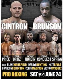 Big Time Main Event with Cintron vs. Brunson in Philly Saturday!