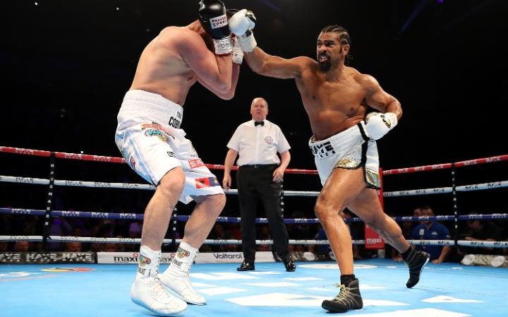 David Haye Wins in 2 Rounds with a Knockout Over Arnold Gjergjaj