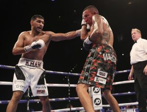 DAZN Boxing Results: Amir Khan Survives Knockdown, Decisions Vargas