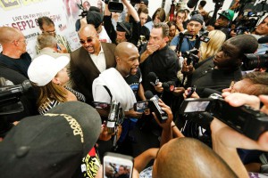 Floyd Mayweather talks to Boxing Media About Andre Berto Fight