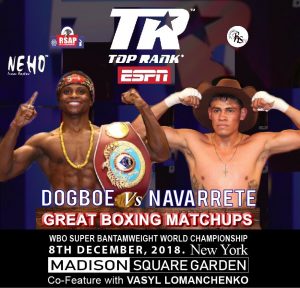 Isaac Dogboe-Emmanuel Navarrete Confirmed For December 8 in NYC