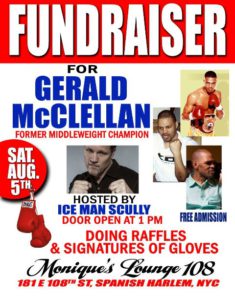 John Scully To Host Fundraiser For Gerald McClellan August 5th