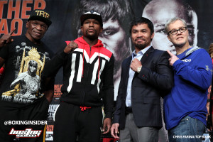 Mutual Respect Shown At Final Mayweather-Pacquiao Press Conference