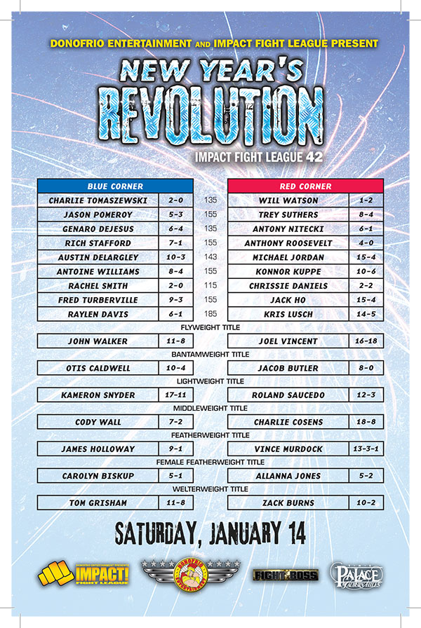 New Years Revolution Live MMA At The Palace Sat Night