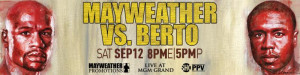 Press Release: Floyd Mayweather vs Andre Berto Offical, 9/12 at MGM Grand on PPV