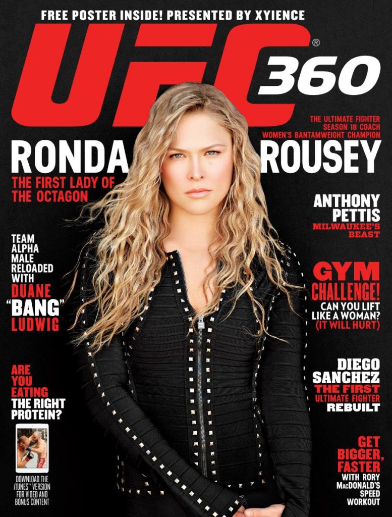 Ronda Rousey On Cover Of New UFC 360 Magazine